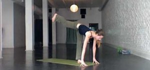 Do a yoga flow into a handstand with Tara Stiles