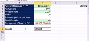Build an amortization table for a deep discount loan in Microsoft Excel
