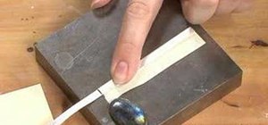 Make a bezel to set a stone or gem for jewelry