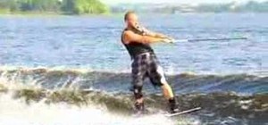 Perfect your toeside edging on a wakeboard
