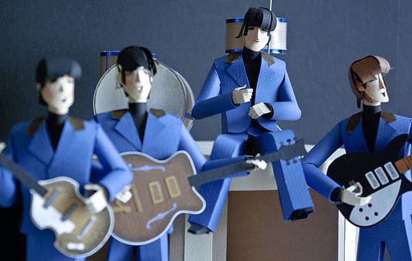 I Want One. Paper-Made John, Paul, Ringo & George