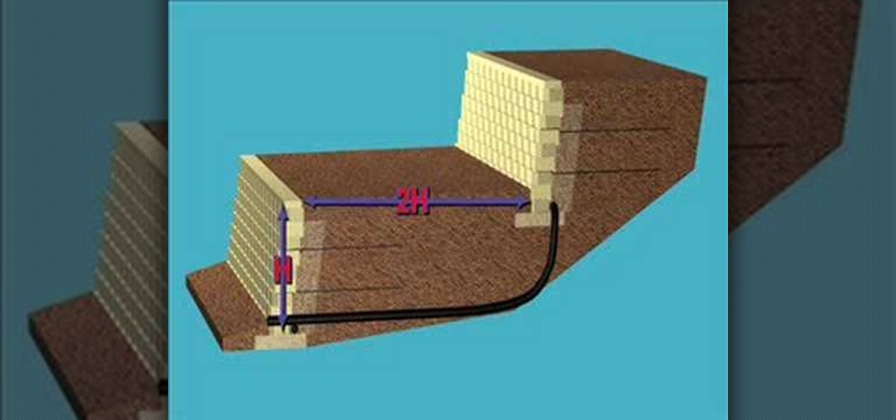 How To Build A Terraced Retaining Wall Construction Repair Wonderhowto - How To Build A Retaining Wall On A Hill