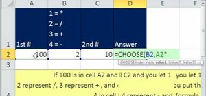 Change the operator in formula from drop-down in Excel