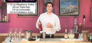 Make a raspberry martini