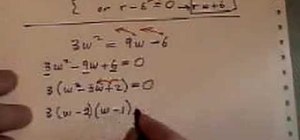 Complete quadratic equations by factoring