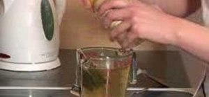 Make a raw green tea soda