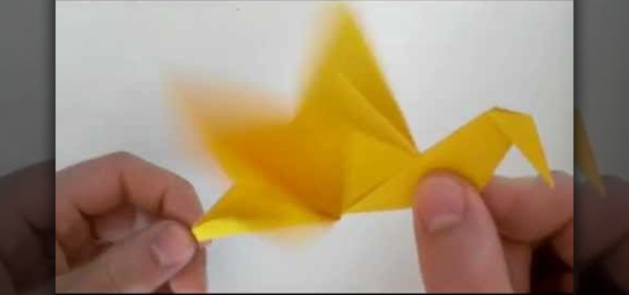 How To Fold An Origami Swan That Flaps Its Wings Origami