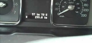 View gas "empty" distance on a 2010 Ford Lincoln MKX