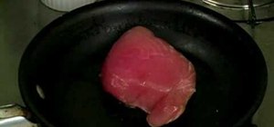 Sear tuna steak