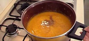 Make creamy sweet potato soup