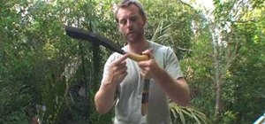 Use a parang knife (Malayan machete) in the tropical wild