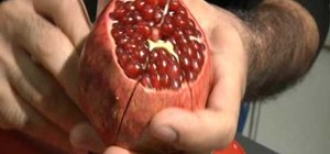 Open a pomegranate without a mess