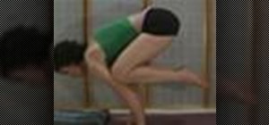 Do a yoga crane pose for arm and core strength
