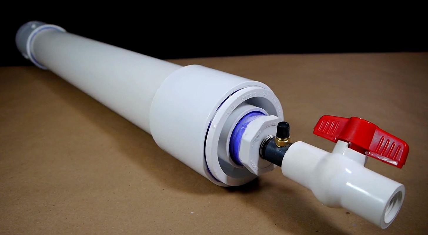 How to Make a Powerful PVC Air Cannon with Coaxial Piston Valve