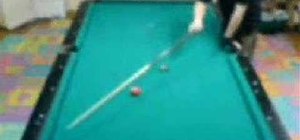 Use back hand English in your pool game