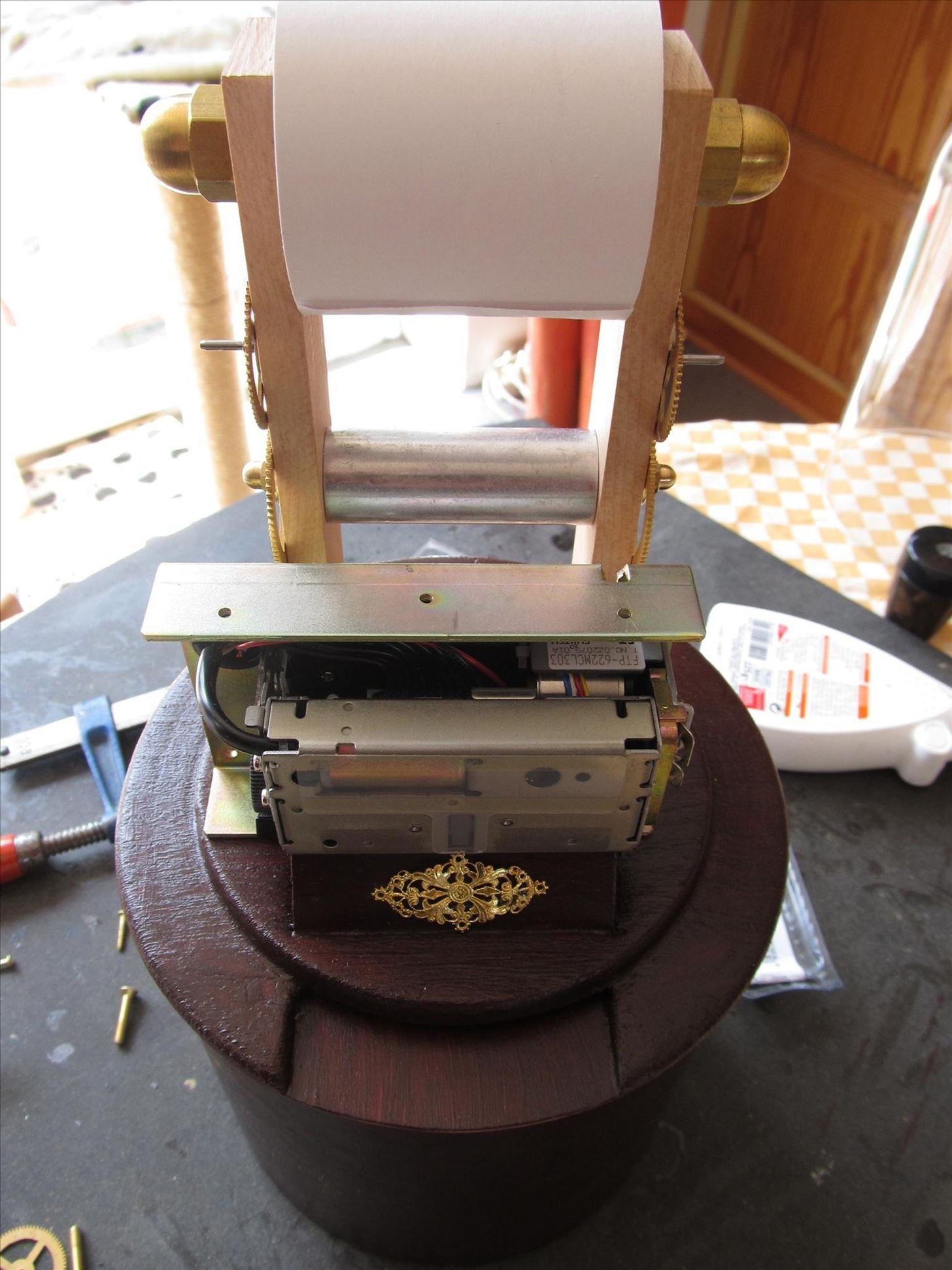 Print Your Emails in Style with This Steampunk Tape "Ticker Machine"