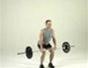 Tone legs with a hang-clean to squat to push-press