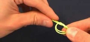 Tie a double overhand loop fishing knot