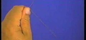 Tie a haywire twist fishing knot