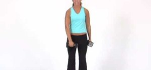 Do a cross body bicep curl to tone arms