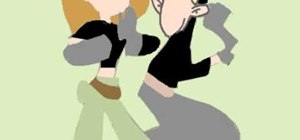 Draw Kim and Ron from Kim Possible