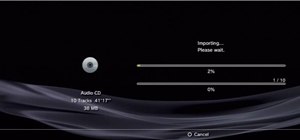 Import an audio CD on your PlayStation 3