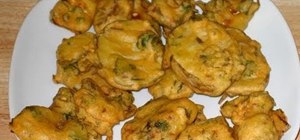 Make Indian vegetable pakora with Manjula