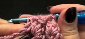 Make the Afghan stitch with a small crochet hook