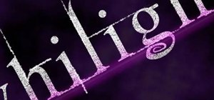 Create a Twilight text effect in Photoshop
