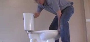 Install a new toilet properly