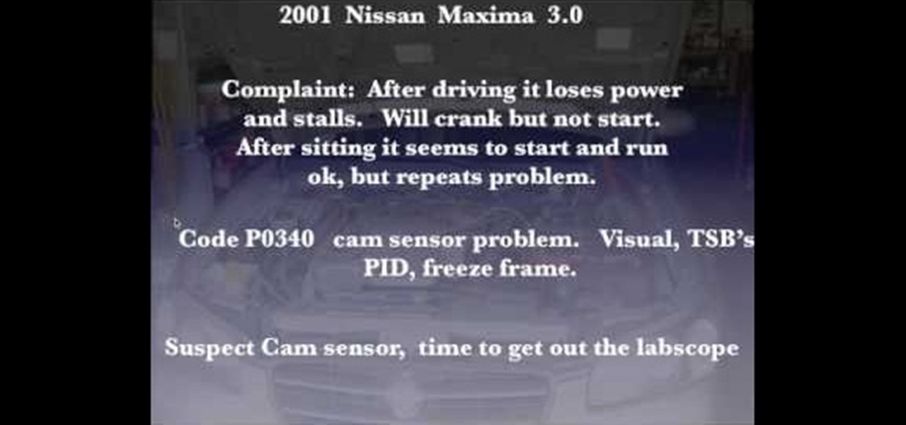 Nissan altima trouble code p0340 #10