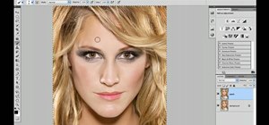 Remove a gap in hair with Photoshop CS5's Patch tool