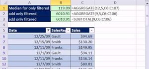 Ignore filtered values making calculations in MS Excel