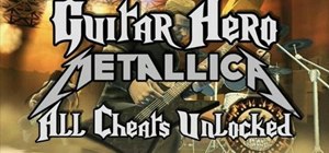 Unlock all cheats on Guitar Hero: Metallica