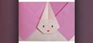 Origami a rabbit letter envelope Japanese style