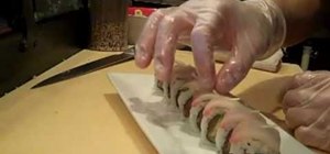 Make an Alaskan thunder sushi roll