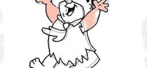 Draw Fred Flintstone from "The Flintstones"