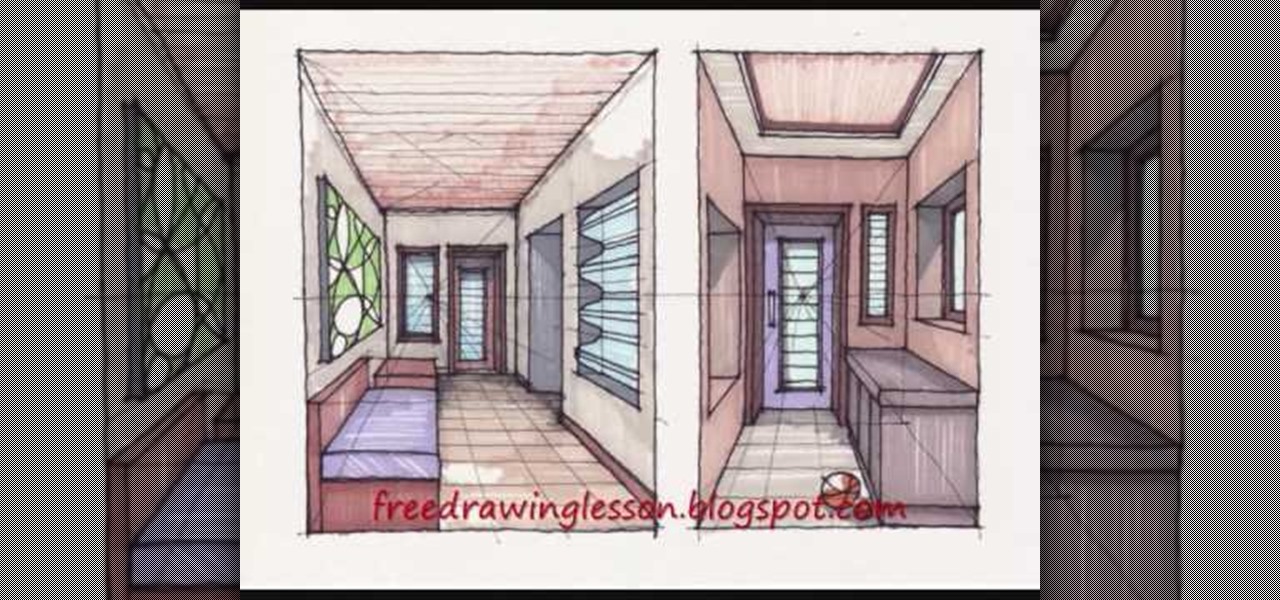 How to Draw rooms using colored art markers « Drawing & Illustration