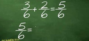 Add or subtract fractions with math