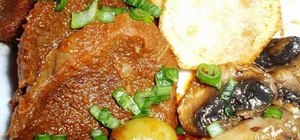 Make Filipino lengua estofada (braised beef tongue)