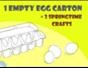 Use egg cartons for  crafts