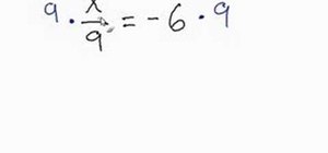 Solve single-step equation by multiplication