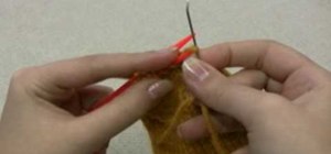 Close the toe with a kitchener stitch