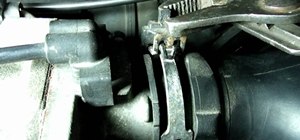 Remove self retaining air duct clamps on a Saturn
