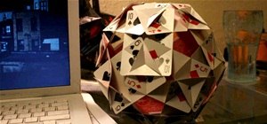 Platonic Solid Made from Rider Back Playing Cards