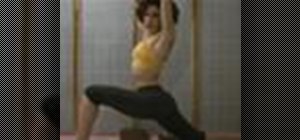 Do split pose stretches for yoga