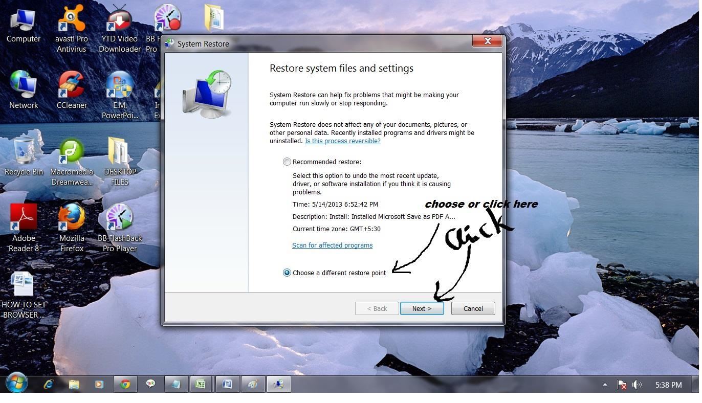How to Restore Your System in Windows 7
