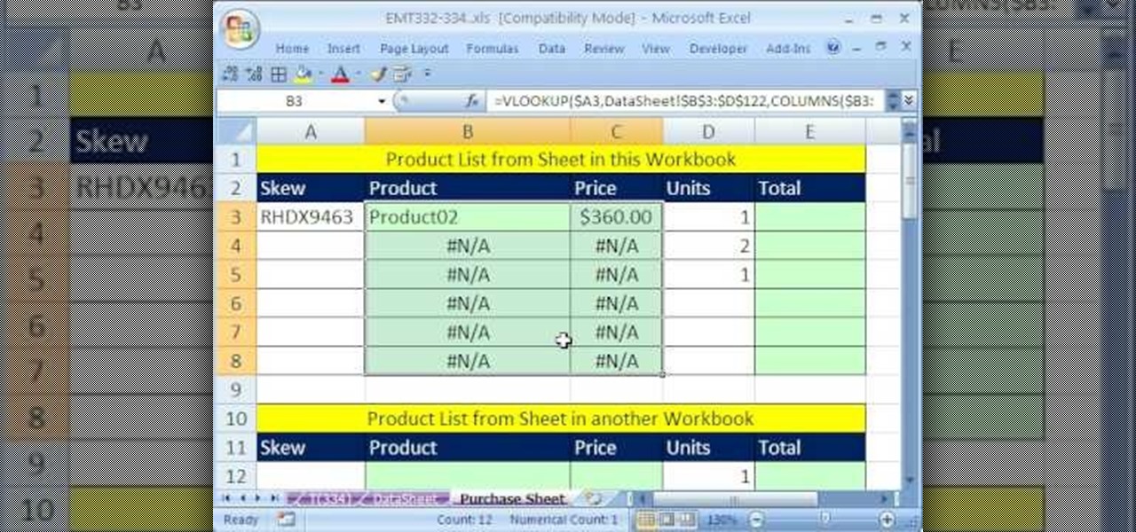 how to make an invoice and inventory in excel