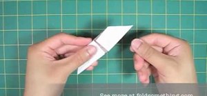 Fold an origami baby cradle for beginners