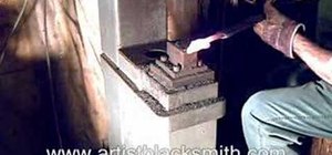 Blacksmith air hammer techniques